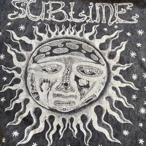 Sublime Graphic Tee Gray Acid Wash Short Sleeve Crew Neck T-Shirt